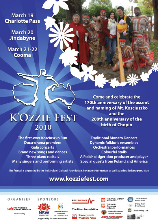 2010 K'Ozzie Festival poster. Designed by Lukasz Swiatek.